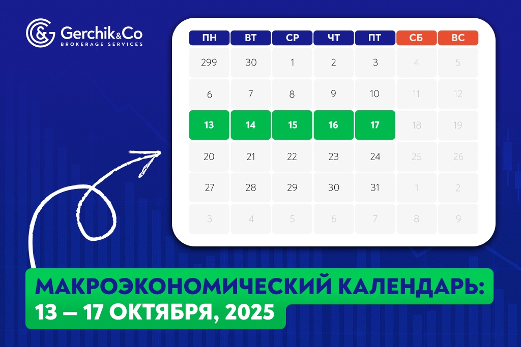 Макроэкономический календарь на 13 — 17 октября 2025 года